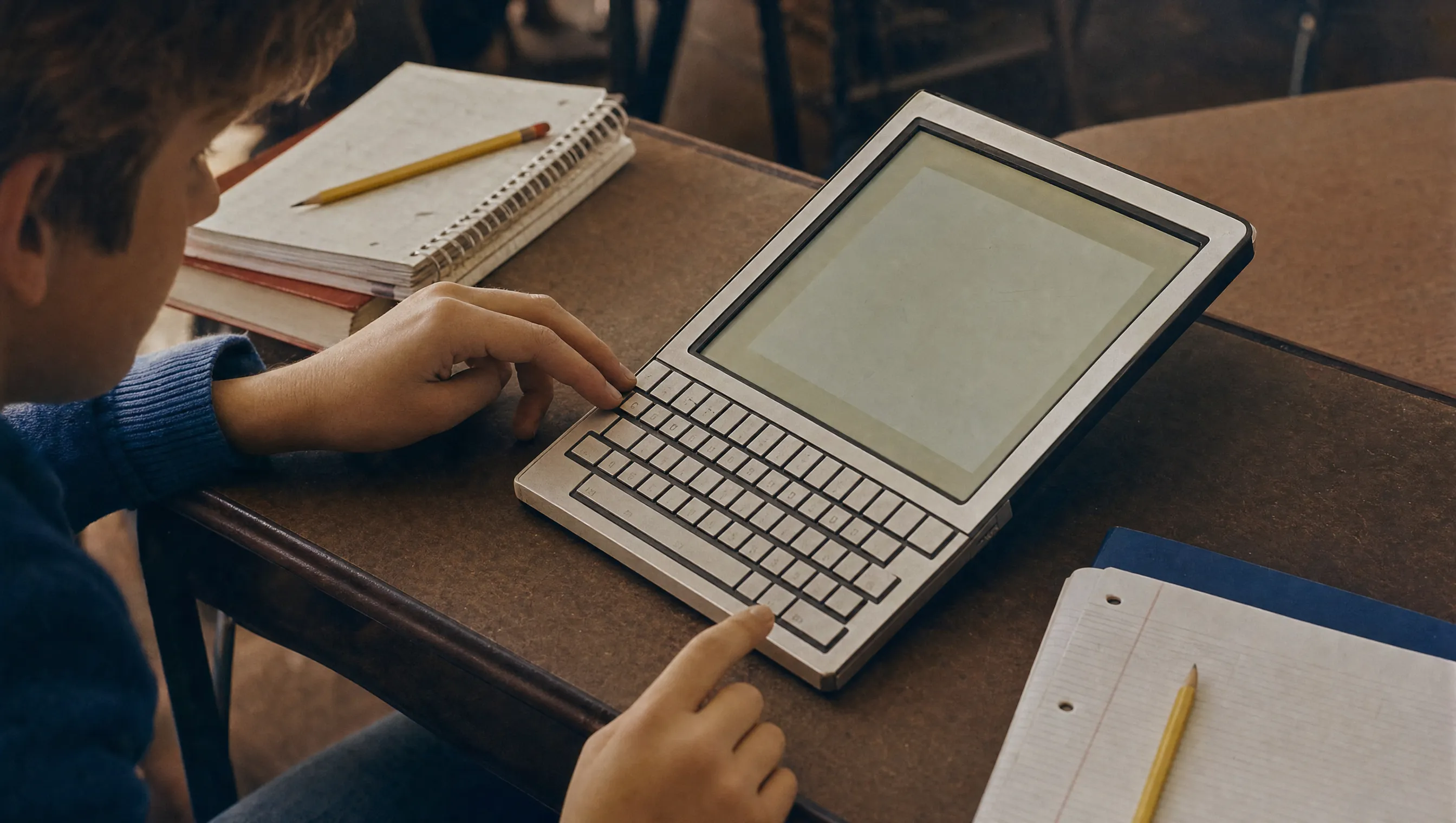 Alan Kays DynaBook-Konzept als tragbarer Lerncomputer für Kinder.